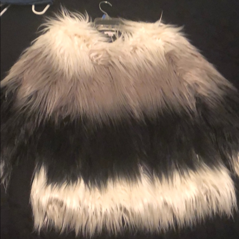 Faux fur coat